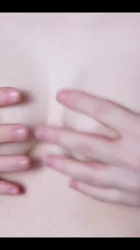 Close-up of Real Nipple Orgasm and Nipple Play From Student Virgin