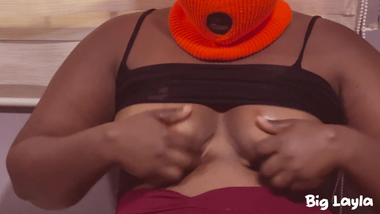 Big Layla: Big booty ebony teaches step-bro how to make her cum