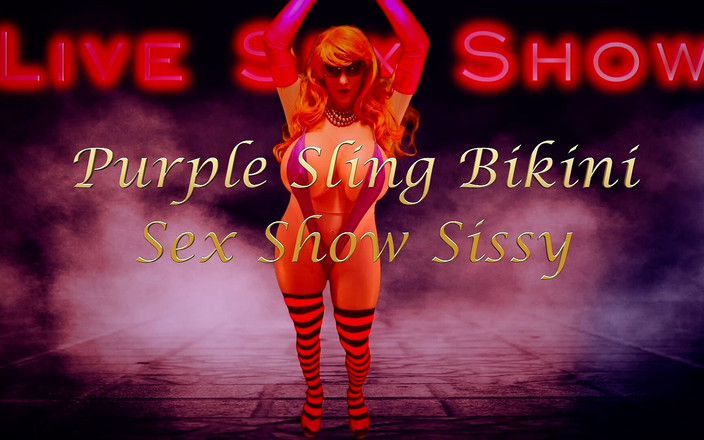 Juggsy-Ho-Doll: Paarse Slingerbikini Seksshow Mietje
