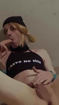 Slutty Sissy Has Fun While Alone