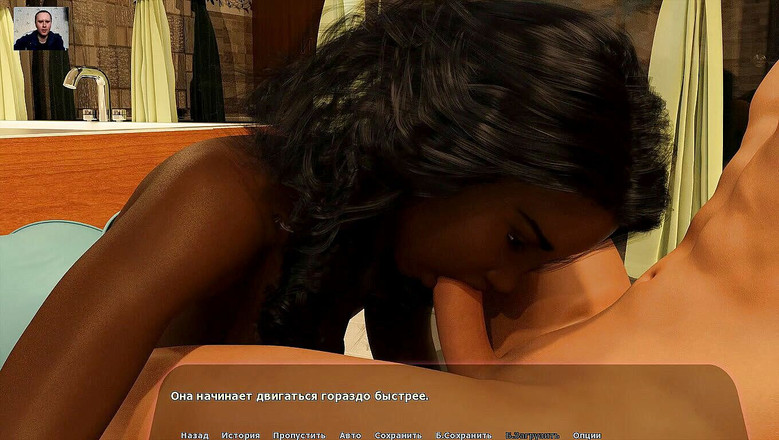 3DXXXTEEN2 Cartoon: Roztomilá dívka kouří chlapa a polyká jeho sperma - 3D porno - Kreslený...