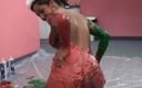 Solo Sensations: Horny Whore in Christmas Skirt Gets Covered in a Whipped...