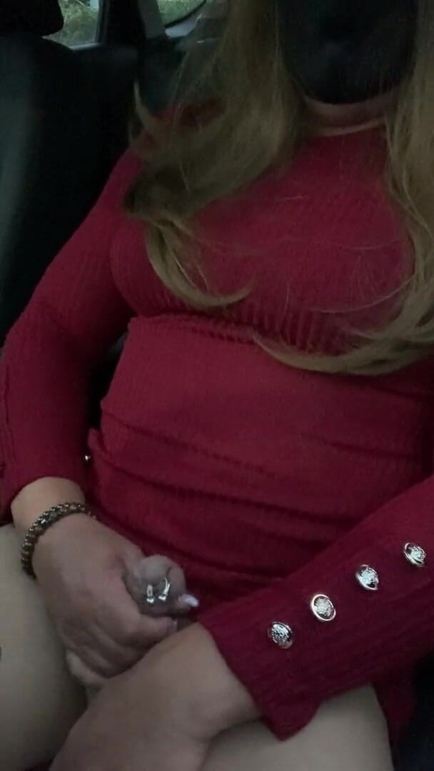 Kelly cd: Kelly cd in red dress nude pantyhose and heels