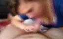 Nick and Eva homemade milf video: Dirty MILF Eva Gives a Deepthroat Blowjob and Likes It!