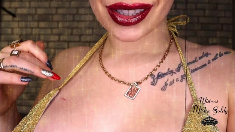 Goddess Misha Goldy: 点击，点击，点击我的剪辑！你对我的剪辑瘾君子上瘾了