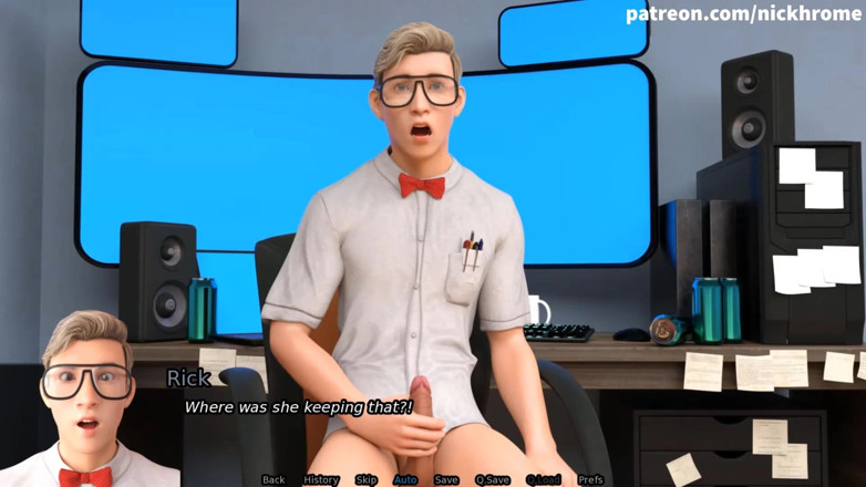 Visual Novels: SexBot 89 - tongue licking pussy