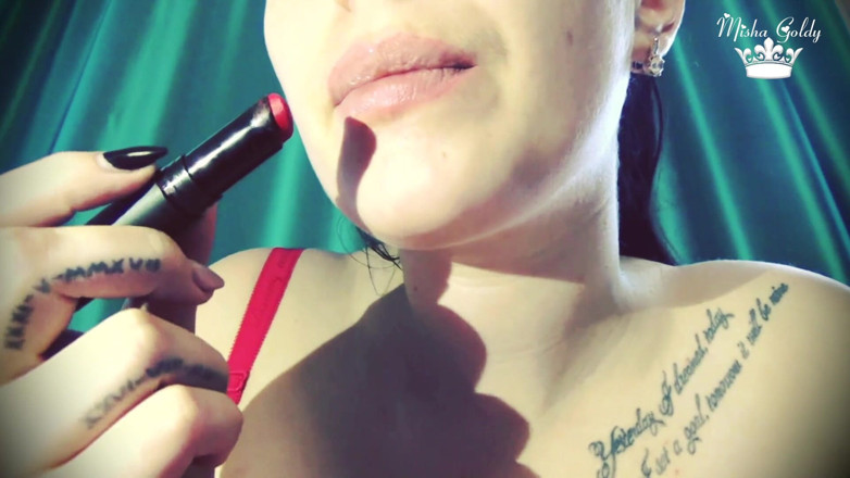Goddess Misha Goldy: No kisses for you bitch!