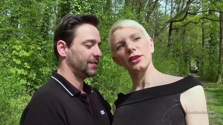 Hard Euro sex: Tall short haired milf takes a big cock up her...