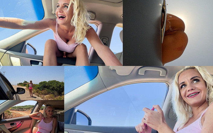 AproductionA: Autostopistă se pișă de 3 ori pe fereastră a unei mașini în...