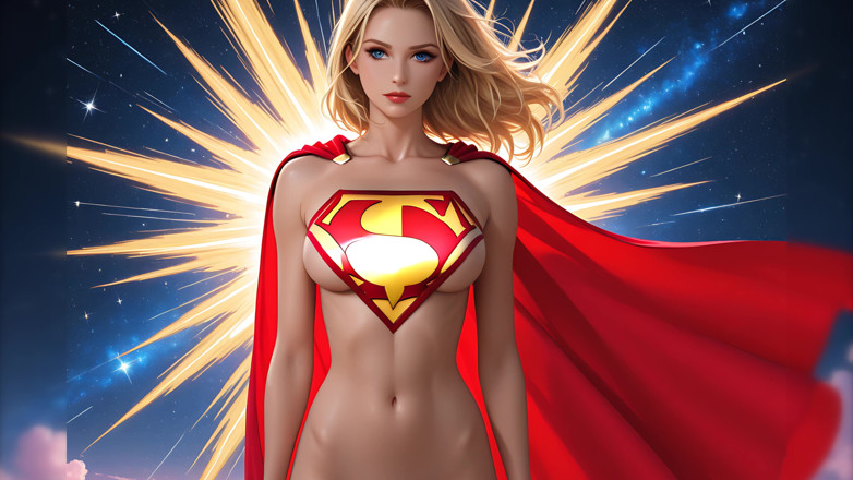 LustRender: Prezentare de instantanee cu super-erou goală Starburst Power puls cosmic...