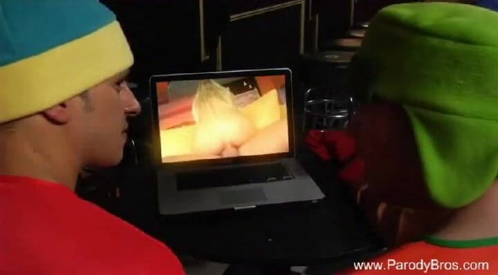 Parody Bros: Cute blonde honey and her tight ass