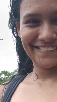 Showing My Tits on the Road and Giving Blowjob to My Driver