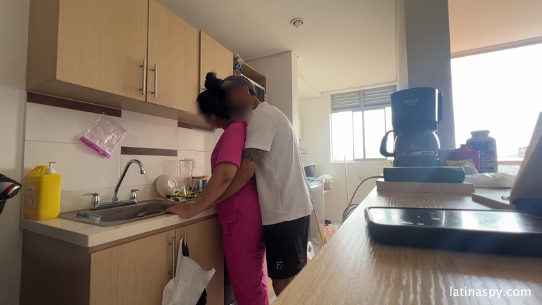 Latinaspy: Maid with Huge Ass Cleans Apt Then Jerks Her Boss...