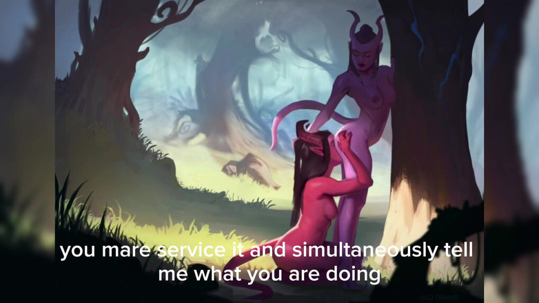 Angular Dominique: Lesbická dominance: Jsi moje cow-děvka a musíš lízat můj bod...