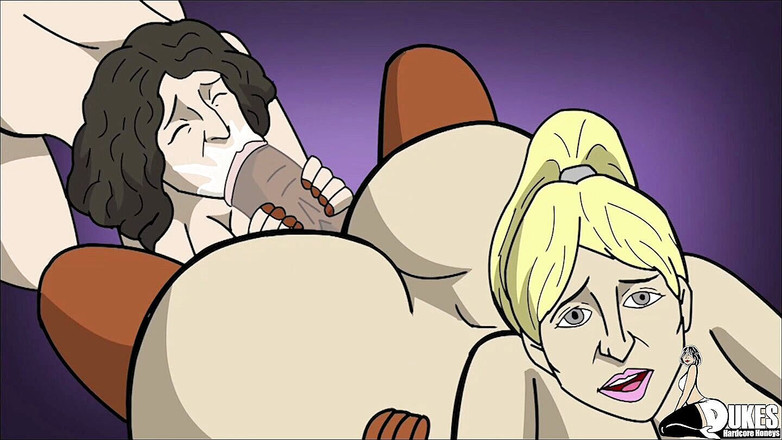 Dukes Hardcore Honeys: Seorang saudara meniduri 3 milf Arab pantat besar