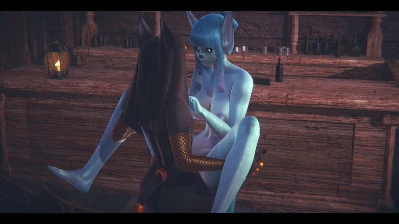 HentaiTubes: Furry Hentai Pokemon - Glaceon Hardsex med Anubis the Dog - Japansk...