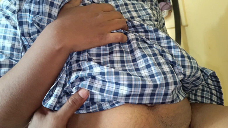 Pushpa studio: Hot college girl with uniform
