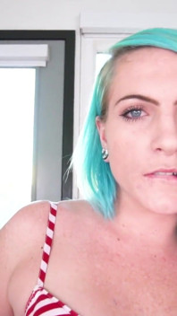 Fallon Love POV big dick blowjob and facial for Xmas!