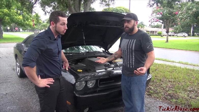 Gay Tickling and Foot Fetish | By Taworship: Shady Mechanic