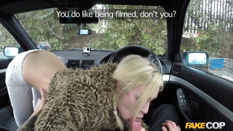 Fake Cop: Fake Cop - Busty Blonde Fucked in Junk Yard