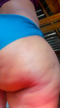Ebony Big Ass in Panties Jiggling, Booty Shaking, Ass Clapping Real Close-up View... Part 2