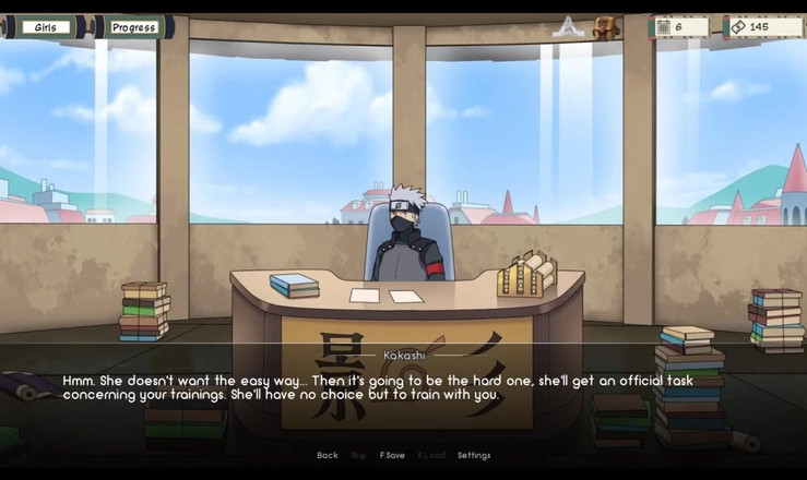 LoveSkySan69: Naruto - Kunoichi Trainer [v0.13] Część 3 Dzień Roboczy w Konoha autorstwa Loveskysan69