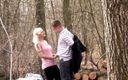 Public Entertainment: Tattooed blonde gets screwed outdoors