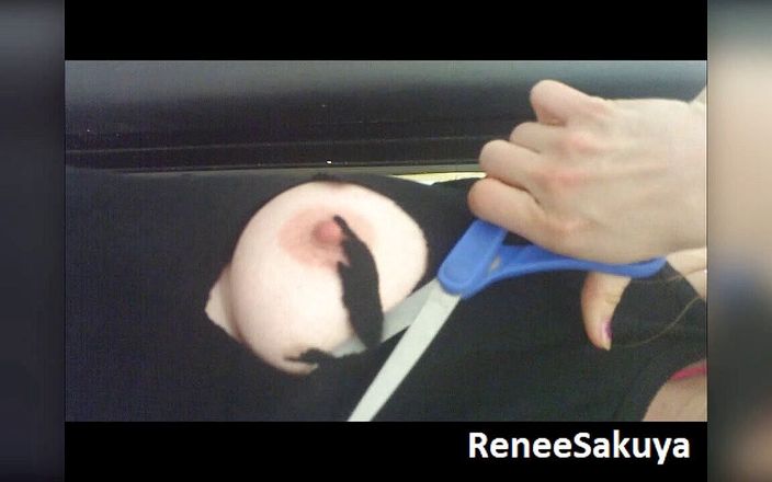 Renee Sakuyas Studio: पेंट के साथ स्तन पेंटिंग अपक्लोज