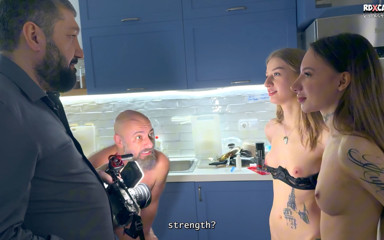 RDXCast: Backstage! Innocent Looking Teens Sasha Paige & Luna Evans Go Slutty...