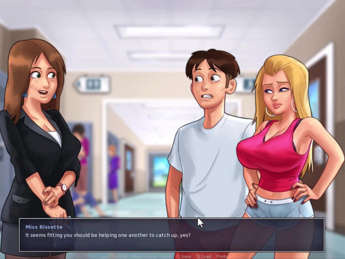 Johannes Gaming: SummerTime Saga - Ive пришлось заплатить Jenny, чтобы увидеть ее сиськи