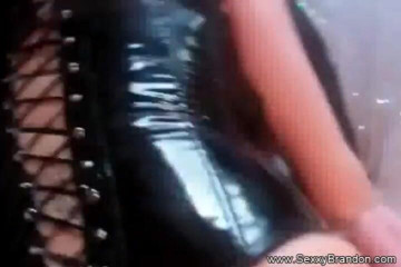 Sexxy Brandon: Busty milf wearing leather gets creampied