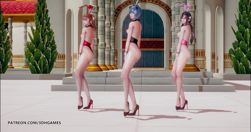 3D-Hentai Games: Somi - doğum günü çıplak dansı evangelion rei ayanami asuka langley sōryō...