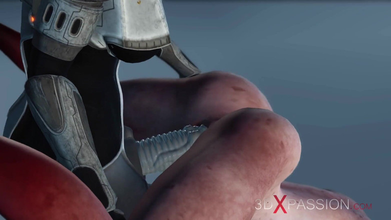 3dxpassion: Female alien gets fucked hard by sci-fi explorer in spacesuit...