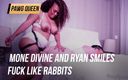 Pawg Queen: Mone Divine en Ryan glimlachen neuken als konijnen