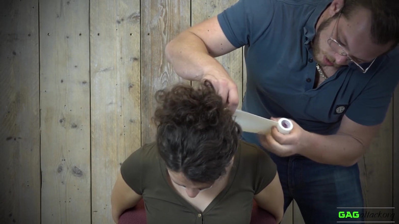 Gag Attack: Julia - Microfoam Tape Gags