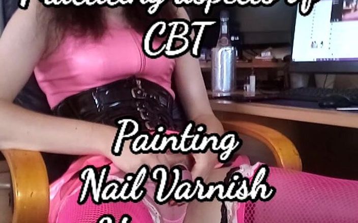 TvTs Isabella Coupe erotic diaries: Isabella sketch her bellend with nail varnish