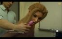 Erotic Krisso: डिलीवरी-सुनहरे बालों वाली सहकर्मी कार्यालय डेस्क पर धारा निकलना छेड़ती है