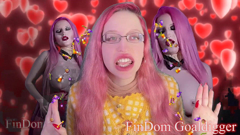 FinDom Goaldigger: Orange lipstick transformation for the sweater