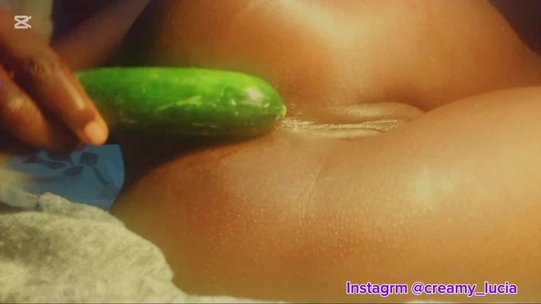 SEXXYPERIS DONUTS: Anal First Time, Tight Anal Training with a Cucumber