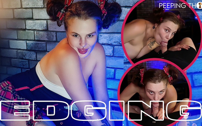 PeepingThom: POVエッジング - オタクのコラがレッドルームを訪問