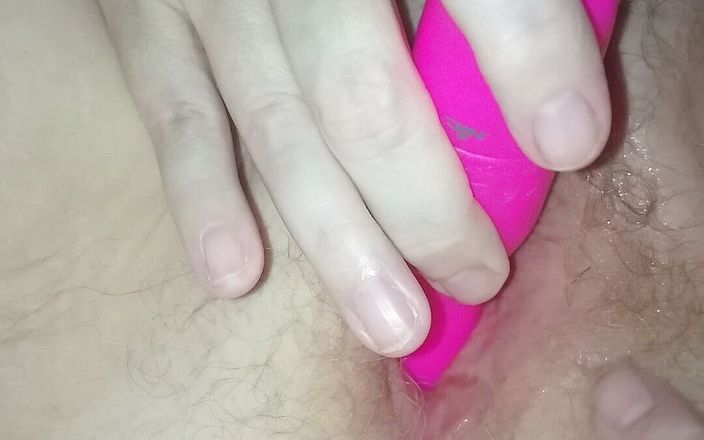 Dildo in my pussy: My girl plays with her pussy with dildo until orgasm...