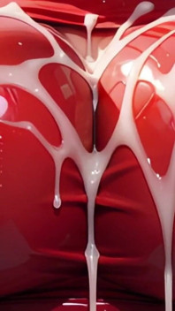 アイ・アンバーが精液で満たされたラテックスのおっぱいを楽しそうに遊ぶのを見てください