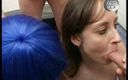Horny Two really wet MILFs: Young sluts blowing group of cocks and getting ass holes...