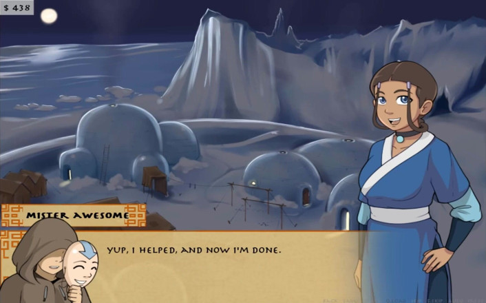 Cartoon Play: Four elements trainer part 5 (Book 1 water) (Slave route)