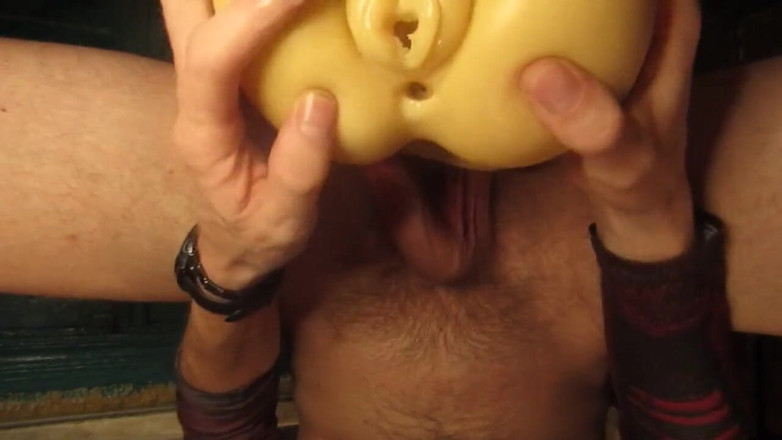 Rim Dick: Jerking off while my stepsister is not at home
