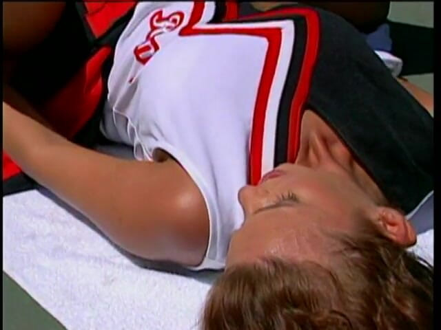 Outdoor Fucktivities: Coed teen fucks her mixed doubles partner