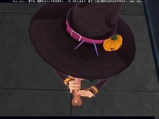 H3DC: 3D Hentai POV Pumpkin Girl Jerking off Your Cock