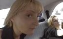 Hard Lesbians: French lez girls having fun in the car