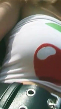 Shameless Blonde Slut Has Solo Sex in the Woods