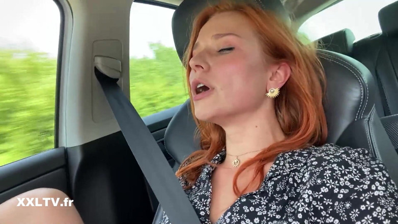 XXLTVFR: Clemence Audiard Masturbates in the Car